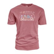 USC Trojans Pink VW Groovy Peace Dyed Ringspun T-Shirt